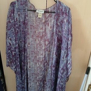 Hot Ginger Swim Cover Kimono Size 2X